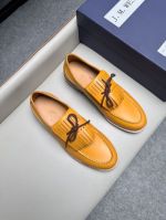 J.M.WESTON Yellow calfskin Leather Shoes-J.M.WESTON Man Business Leather Shoes